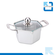 Hexagon Shape Stainless Steel Hot Pot & Stock Pot